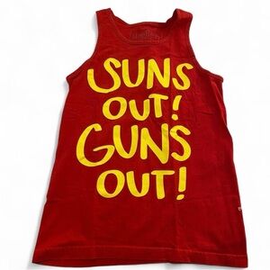 Wellen Men’s Graphic Tank - Red - Small